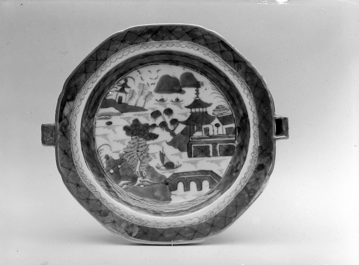 Hot Water Plate, Porcelain, Chinese 