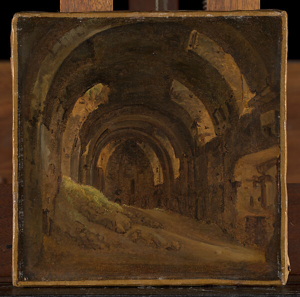 Vaulted Interior, Attributed to François Marius Granet (French, Aix-en-Provence 1775–1849 Aix-en-Provence), Oil on canvas 