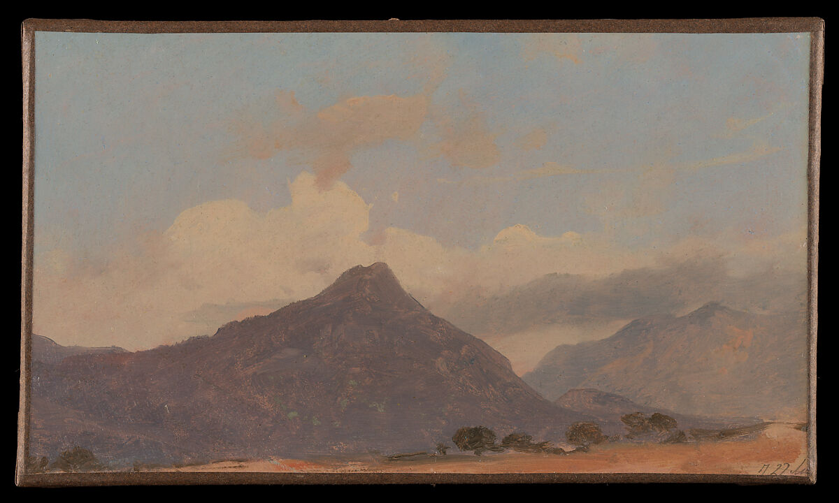 Mountains and Sky, Vilhelm Petersen (Danish, Copenhagen 1812–1880 Copenhagen), Oil on canvas 