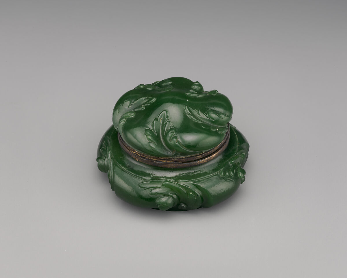 Bonbonniere, Berquin-Varangoz Workshop, Jade (nephrite), France