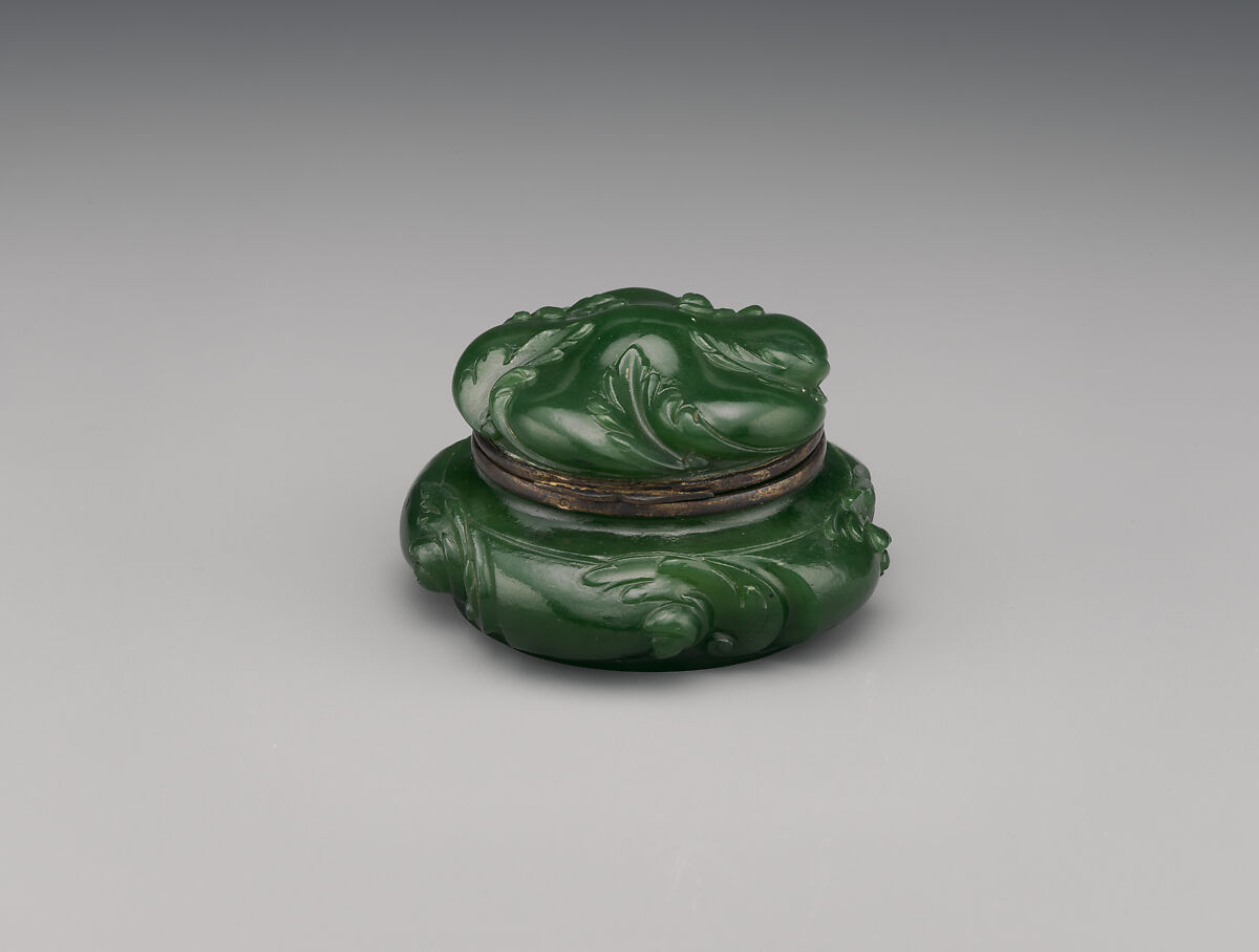 Bonbonniere, Berquin-Varangoz Workshop, Jade (nephrite), France
