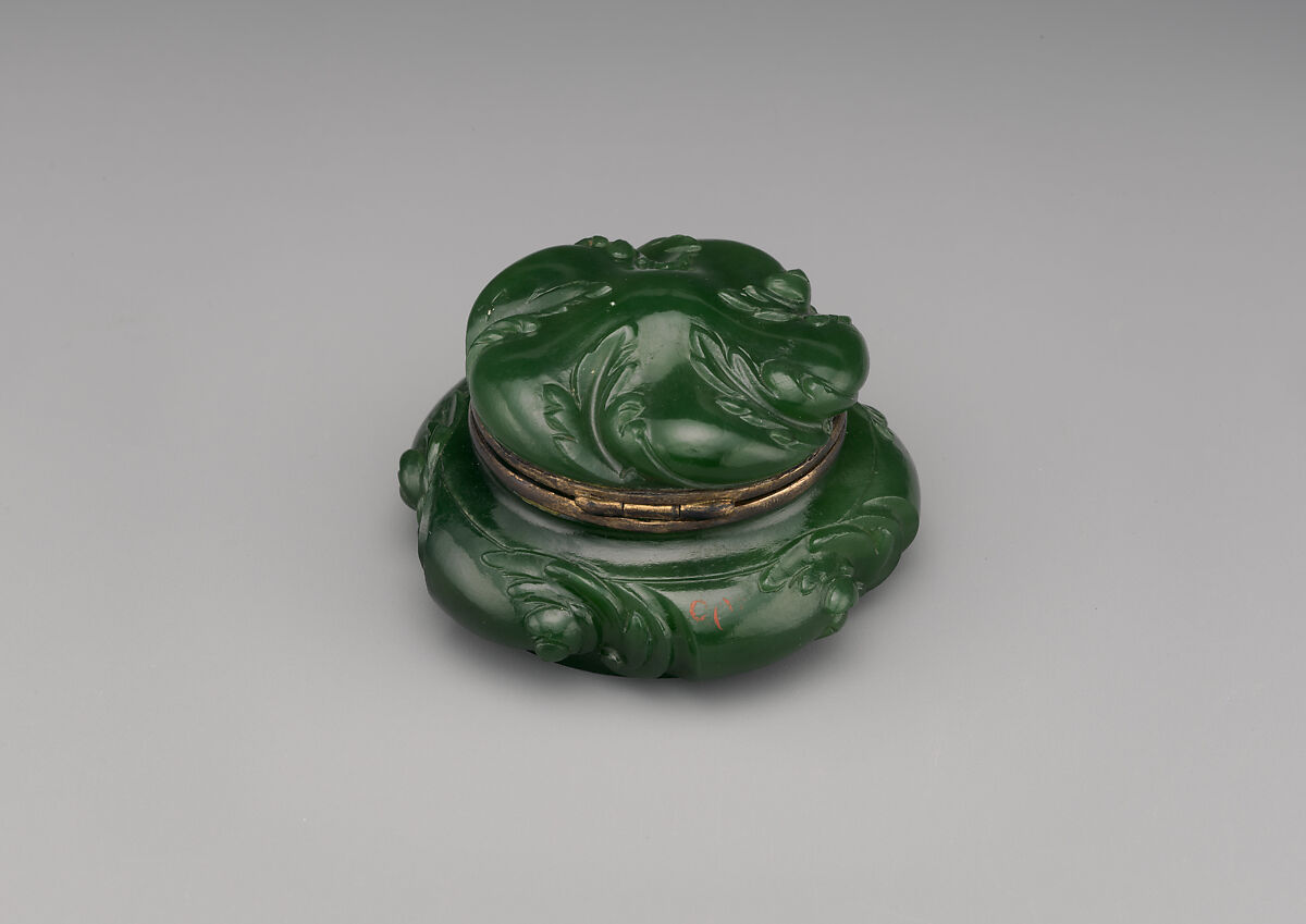 Bonbonniere, Berquin-Varangoz Workshop, Jade (nephrite), France