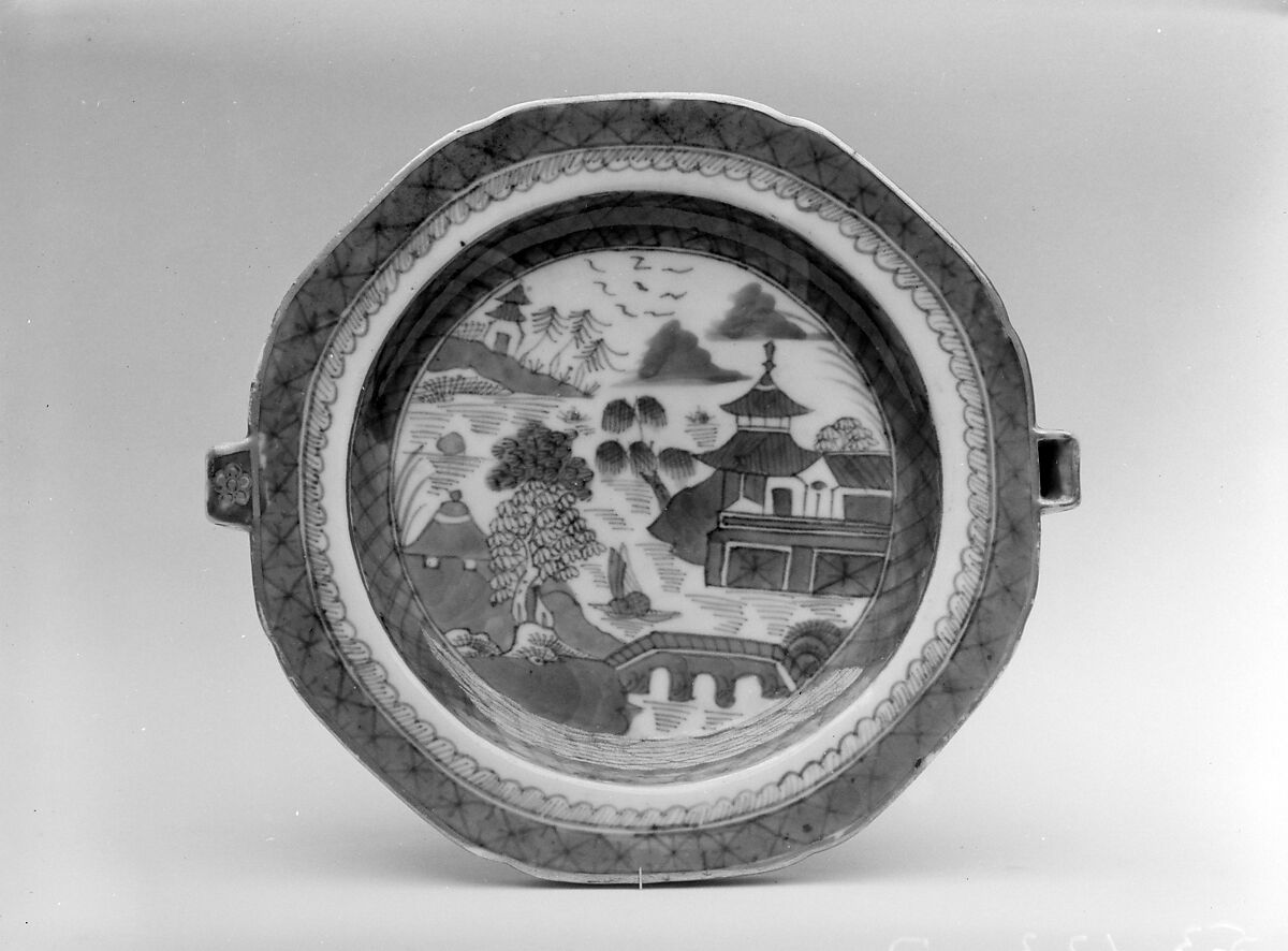 Hot Water Plate, Porcelain, Chinese 