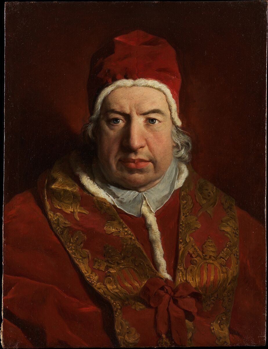 Pope Benedict XIV (Prospero Lambertini, 1675–1758), Pierre Hubert Subleyras (French, Saint-Gilles-du-Gard 1699–1749 Rome), Oil on canvas 