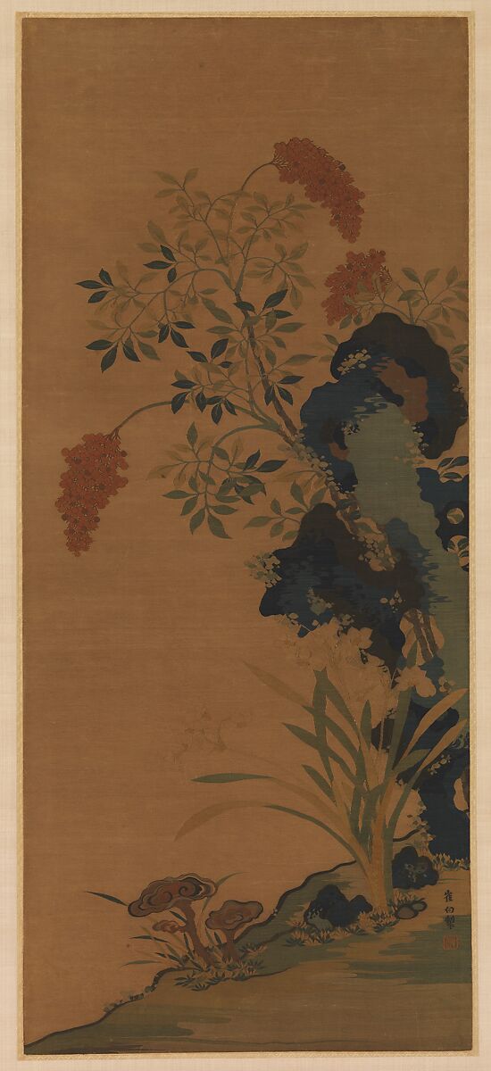 Winter Flowers, Silk tapestry (kesi), China 