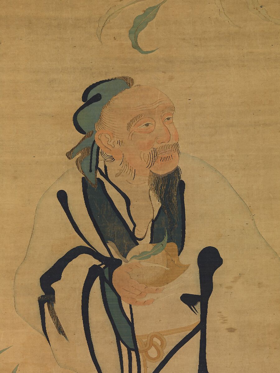 Immortal Holding a Peach, Silk tapestry (kesi), China 