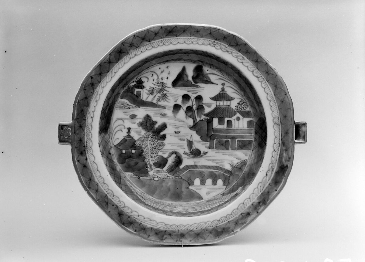 Hot Water Plate, Porcelain, Chinese 