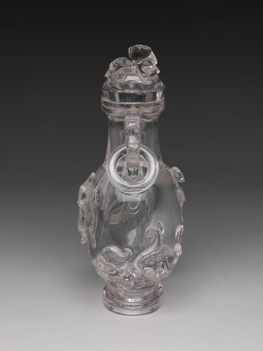 Vase with Dragons, Rock crystal, China