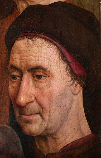 Portrait of an Old Man, Hugo van der Goes (Netherlandish, Ghent, active by 1467–died 1482 Roode-Klooster), Oil on paper, laid down on wood