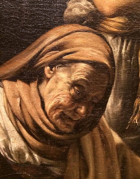 Head of an Old Woman, Orazio Borgianni (Italian, Rome 1578–1616 Rome), Oil on canvas