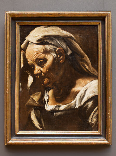 Head of an Old Woman, Orazio Borgianni (Italian, Rome 1578–1616 Rome), Oil on canvas