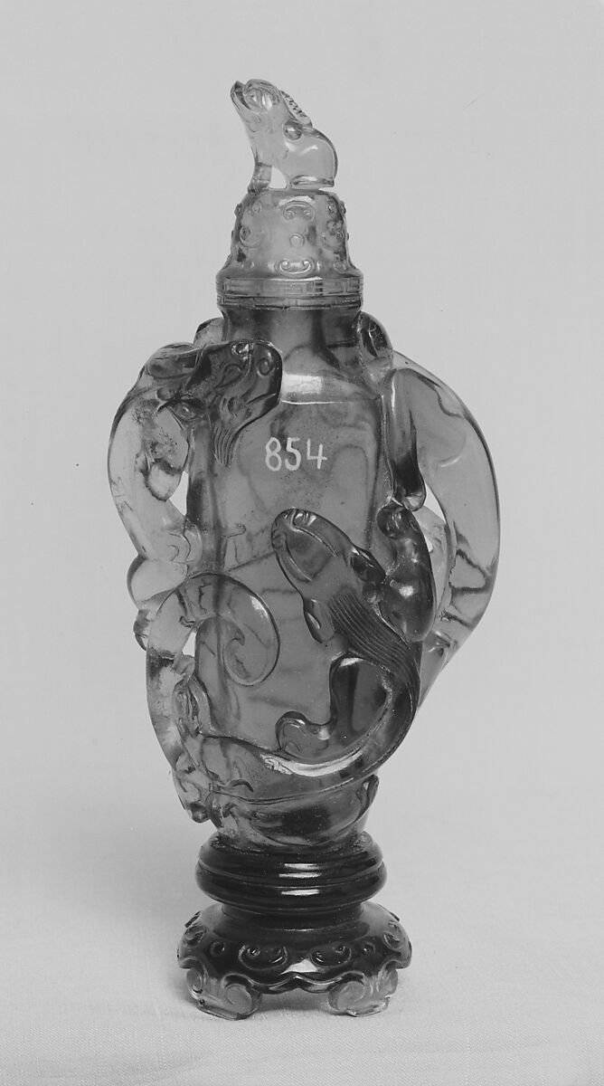 Vase with cover, Amethystine quartz, China 