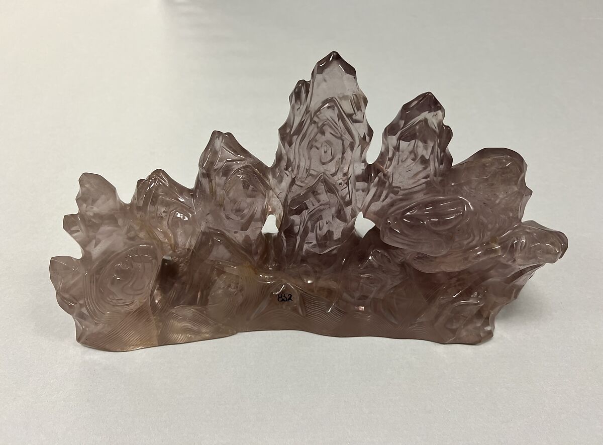 Carving, Amethystine quartz, China 