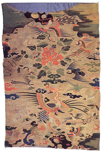 Panel (Kesi) with a Phoenix and Other Birds