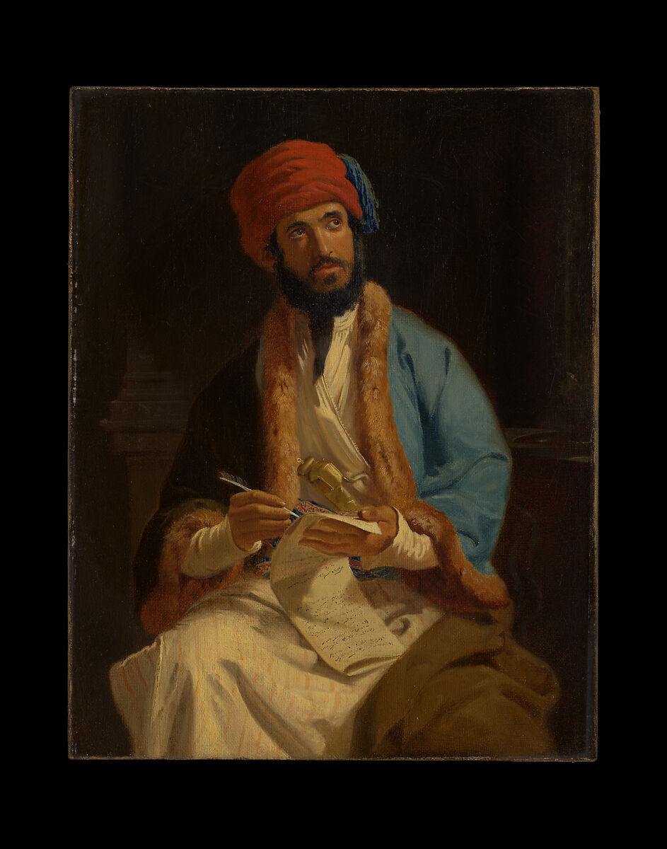 The Arab Sage, German Painter (19th century), Oil on canvas 