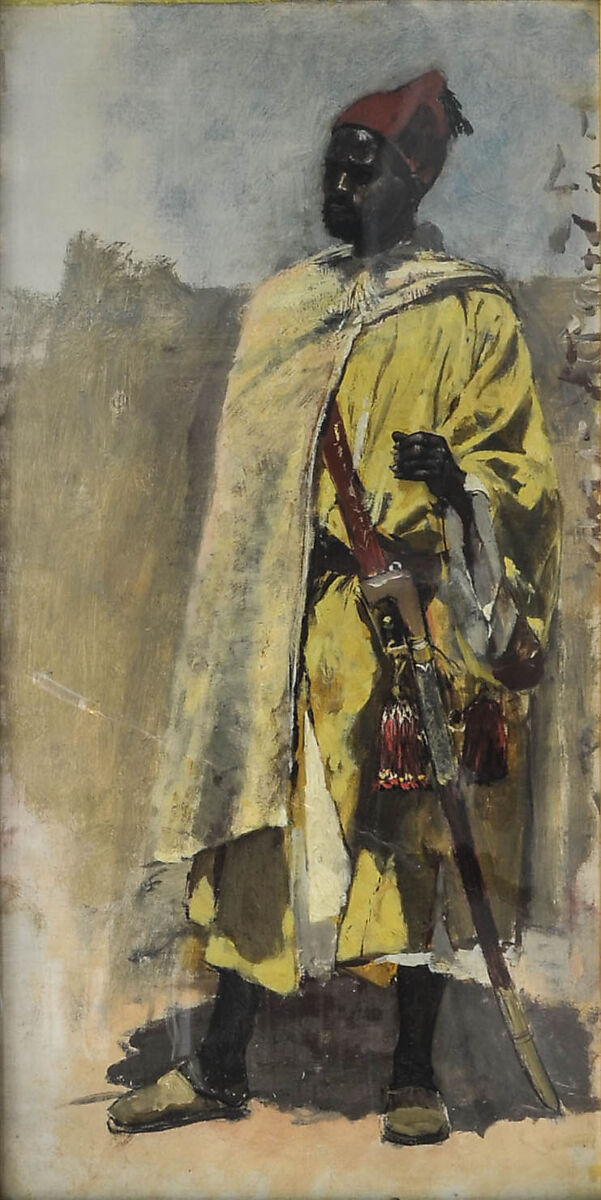 Moorish Guard, Edwin Lord Weeks (American, Boston, Massachusetts 1849–1903 Paris), Oil on canvas 
