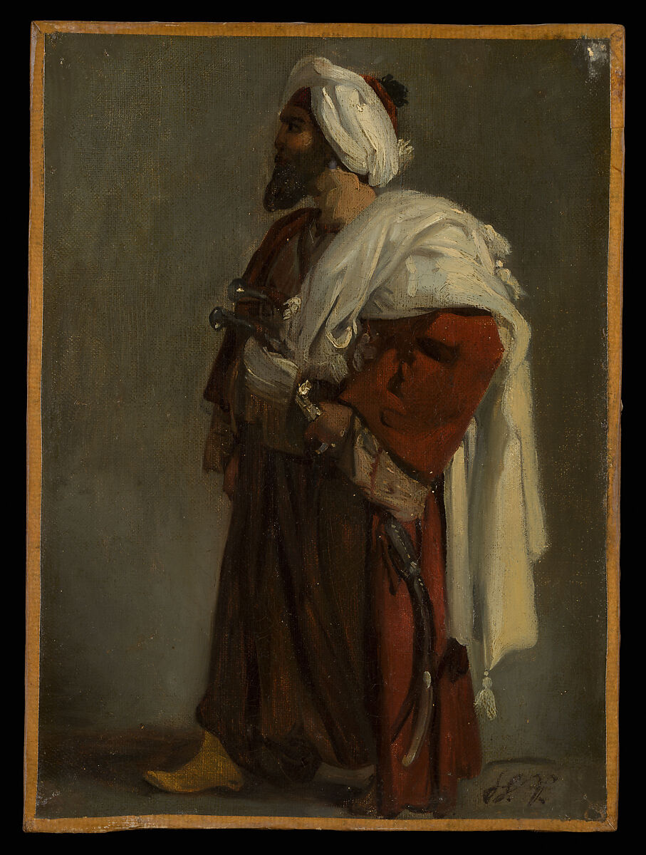 Arab Warrior, Horace Vernet (French, Paris 1789–1863 Paris), Oil on canvas 