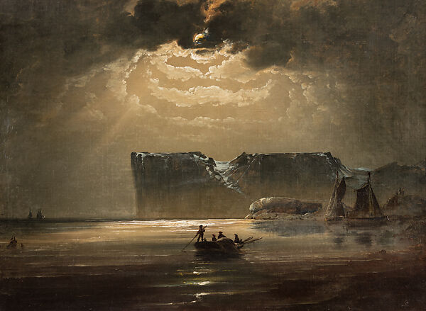 The North Cape by Moonlight, Peder Balke (Norwegian, Helgøya, Nes 1804–1887 Oslo (Kristiania)), Oil on canvas