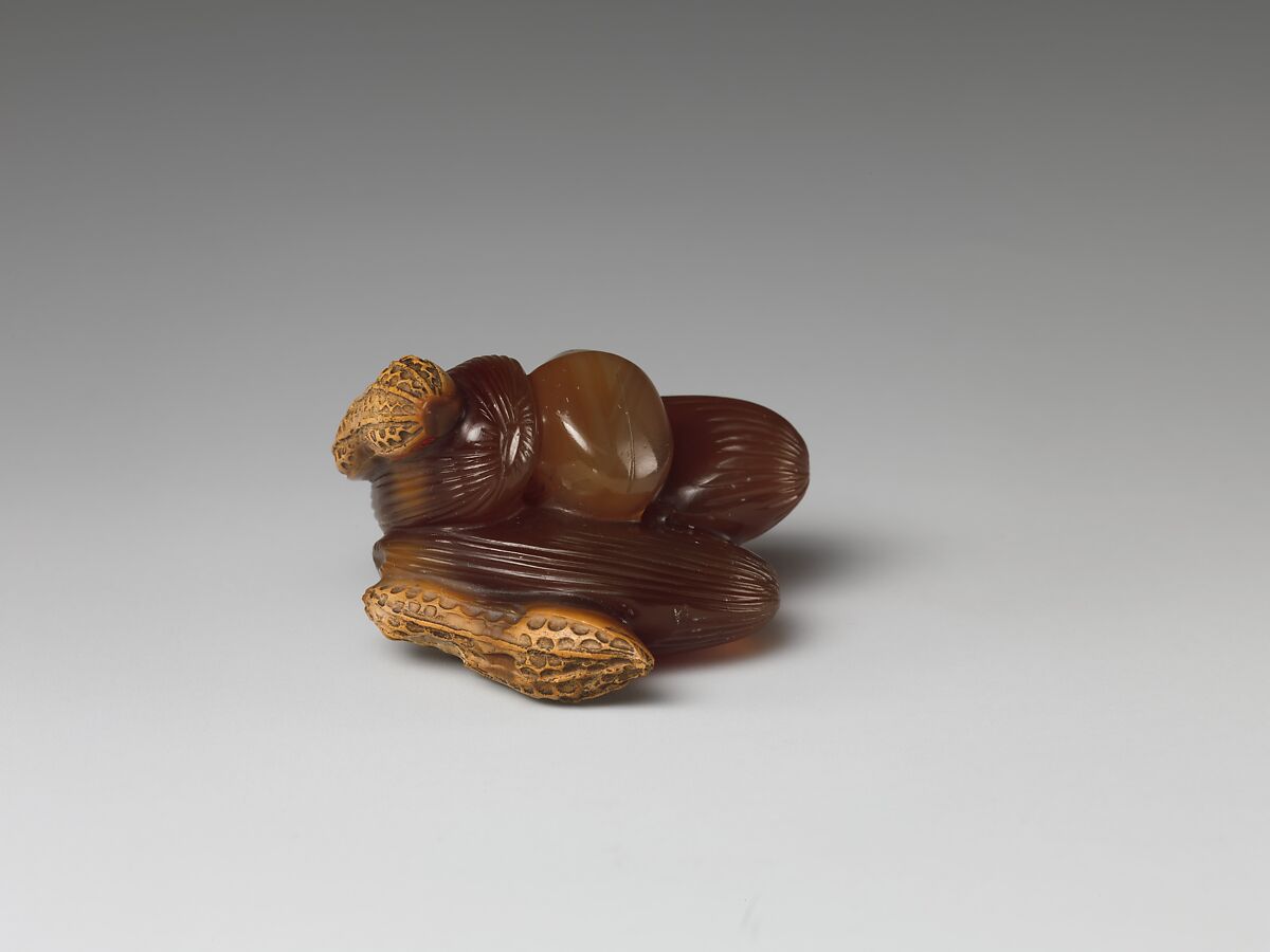 Peanuts and jujube dates, Chalcedony, China