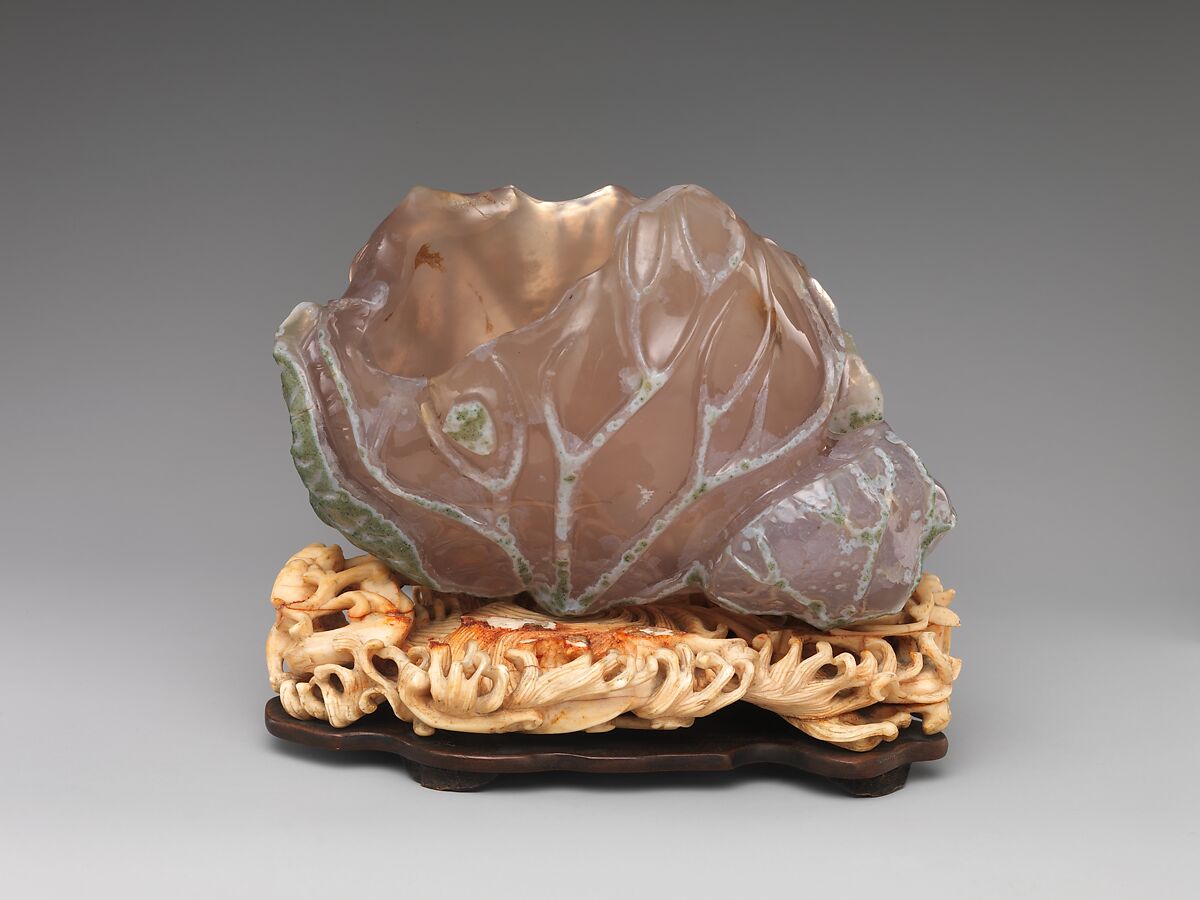 Cup with Lotus Leaves, Chalcedony, China