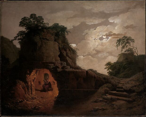 Virgil's Tomb by Moonlight, with Silius Italicus Declaiming