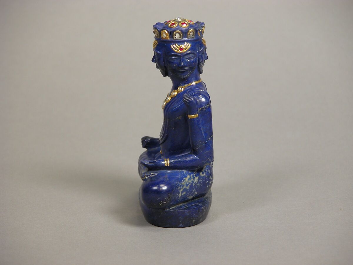 Figure of an Indian deity, Lapis lazuli, China