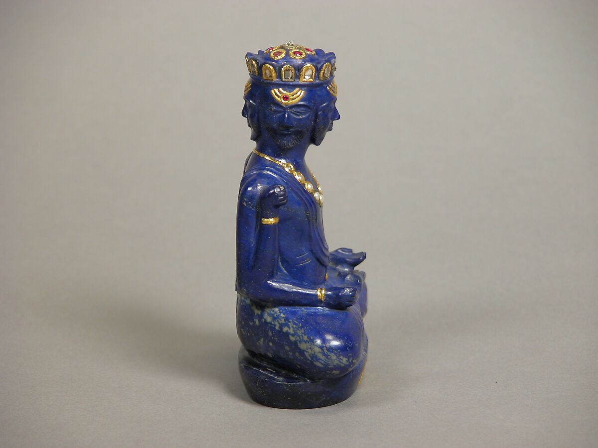 Figure of an Indian deity, Lapis lazuli, China