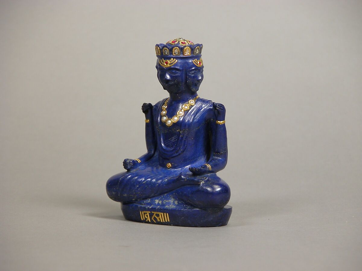 Figure of an Indian deity, Lapis lazuli, China
