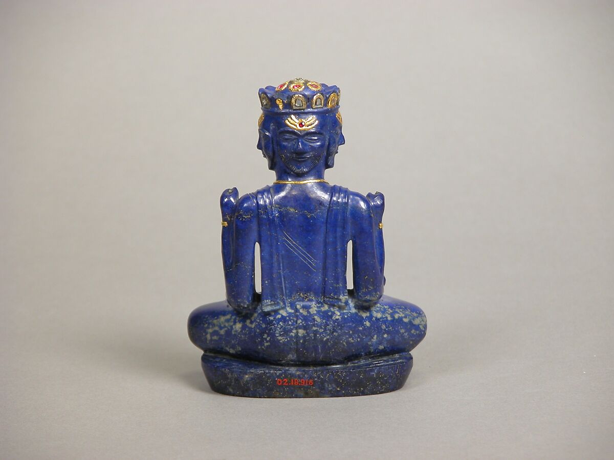 Figure of an Indian deity, Lapis lazuli, China