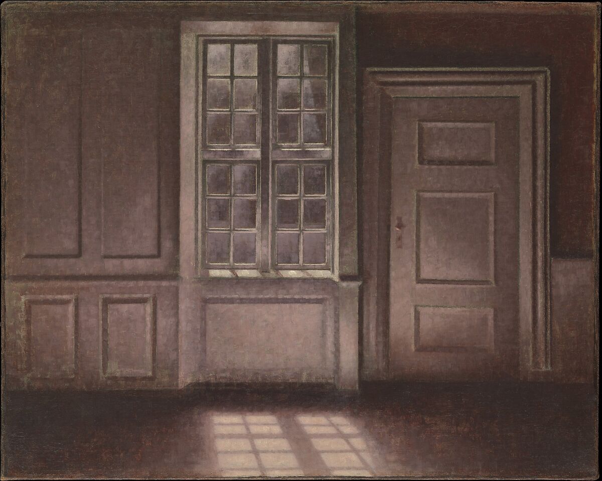 Moonlight, Strandgade 30, Vilhelm Hammershøi (Danish, Copenhagen 1864–1916 Copenhagen), Oil on canvas 