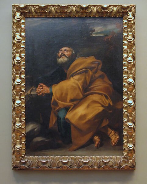 The Tears of Saint Peter, Jusepe de Ribera (called Lo Spagnoletto) (Spanish, Játiva 1591–1652 Naples), Oil on canvas