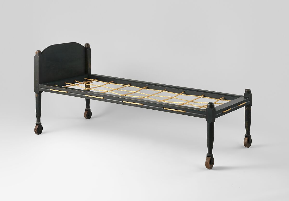 Bedstead, United Society of Believers in Christ’s Second Appearing (“Shakers”) (American, active ca. 1750–present), Maple, pine, American, Shaker 