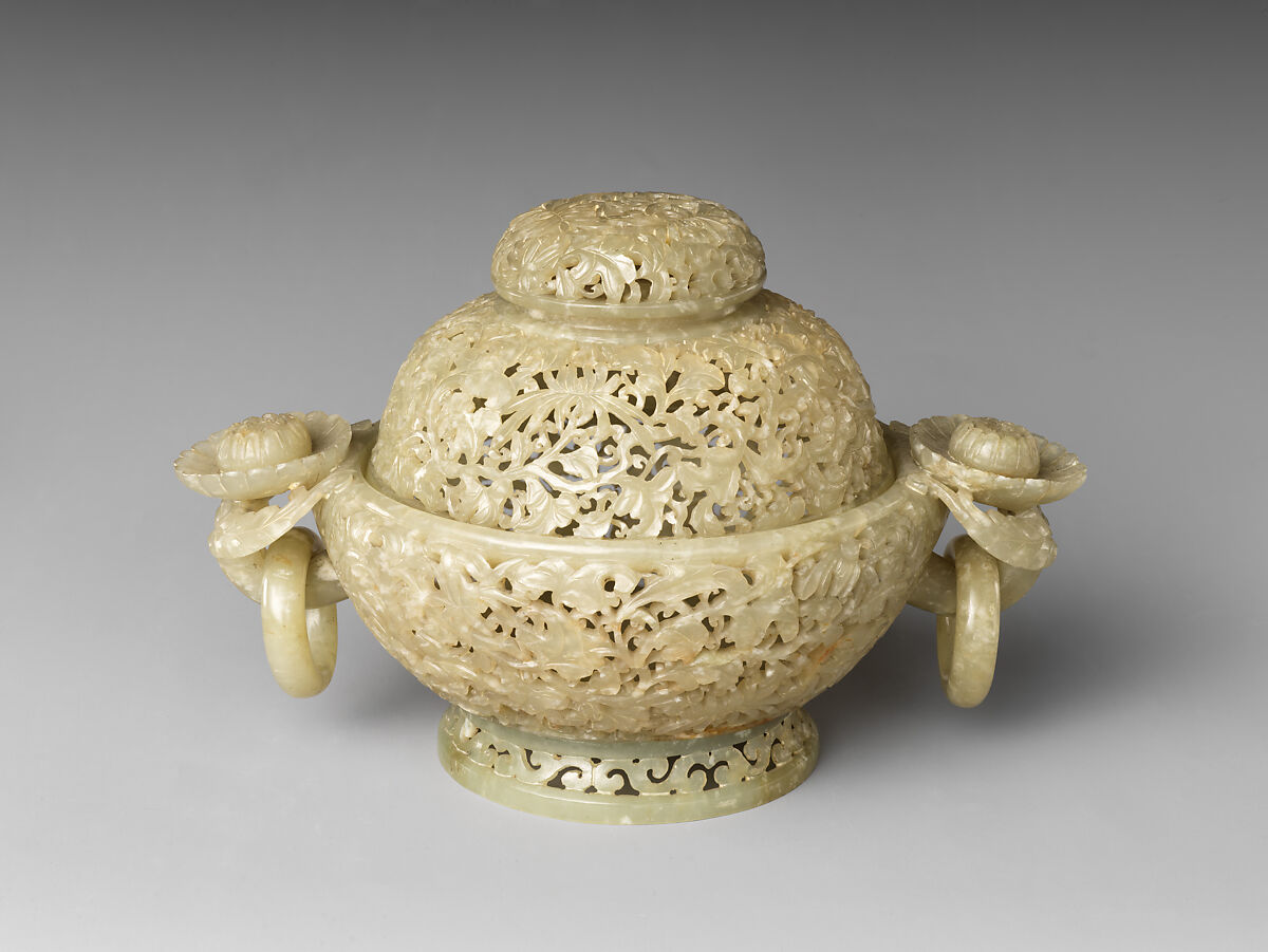 Incense burner, Nephrite, China