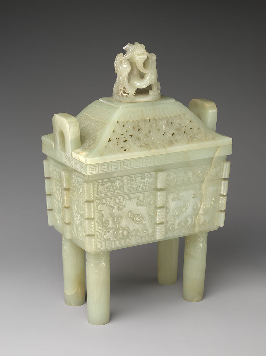 Incense burner, Nephrite, China