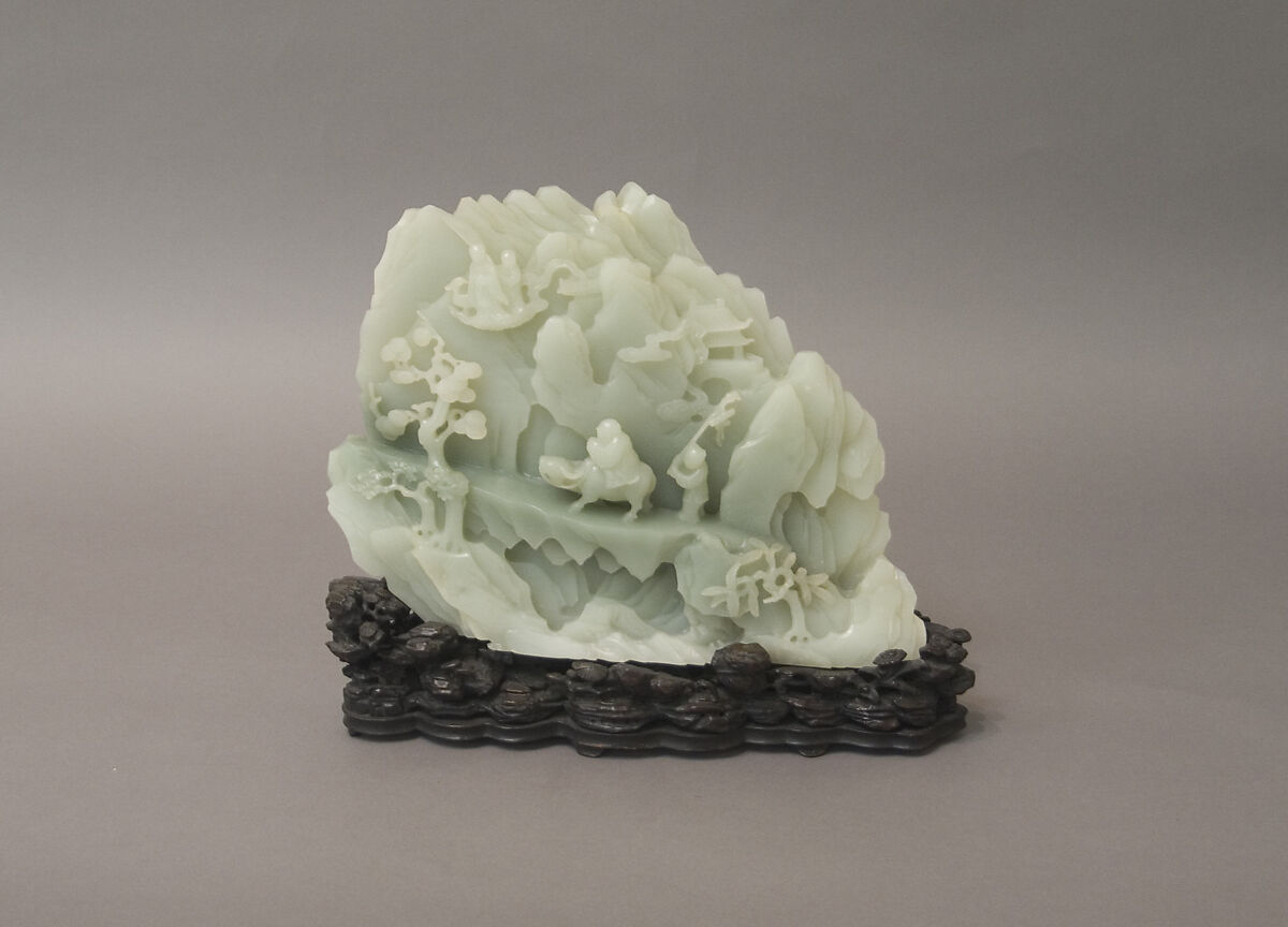 Laozi crossing the Han Pass, Jade (nephrite), China 