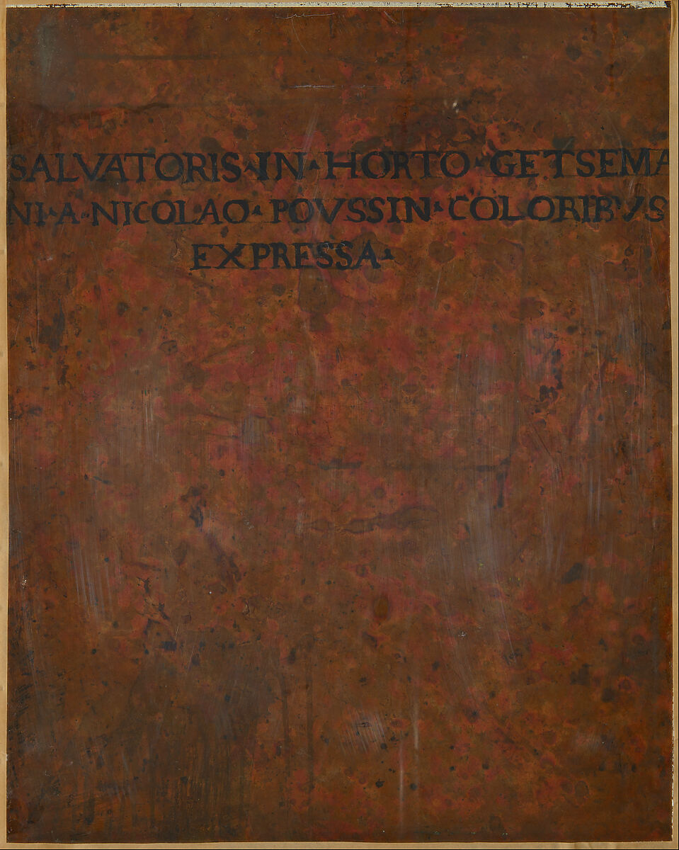 The Agony in the Garden, Nicolas Poussin (French, Les Andelys 1594–1665 Rome), Oil on copper