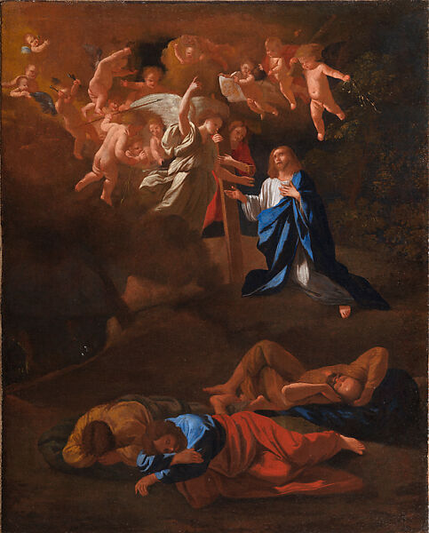 The Agony in the Garden, Nicolas Poussin (French, Les Andelys 1594–1665 Rome), Oil on copper