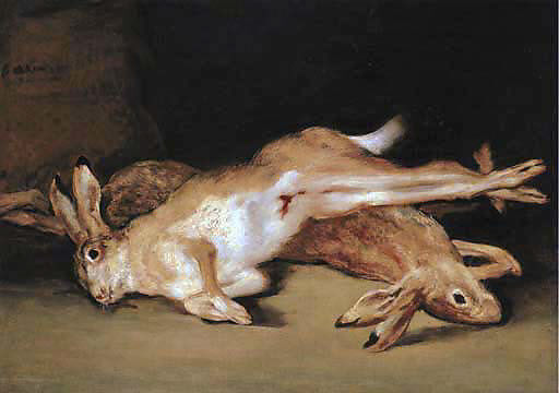 Goya (Francisco de Goya y Lucientes) - Still Life with Dead Hares