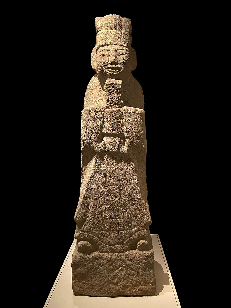 Tomb guardian in form of a civil official, Granite, Korea