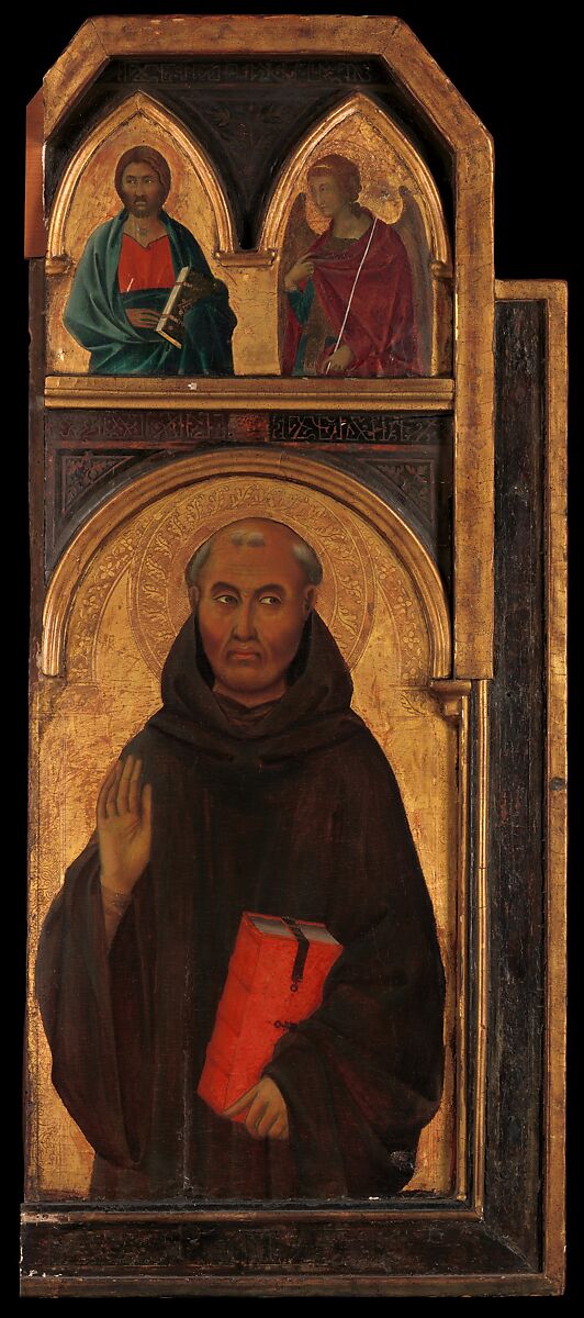 Saint Silvester Gozzolini, Segna di Buonaventura (Italian, active Siena by 1298–died 1326/31), Tempera on wood, gold ground 