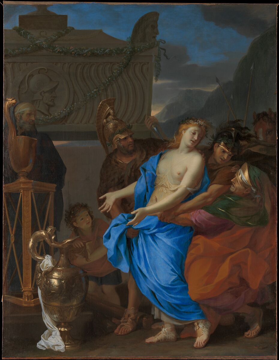 The Sacrifice of Polyxena, Charles Le Brun  French, Oil on canvas