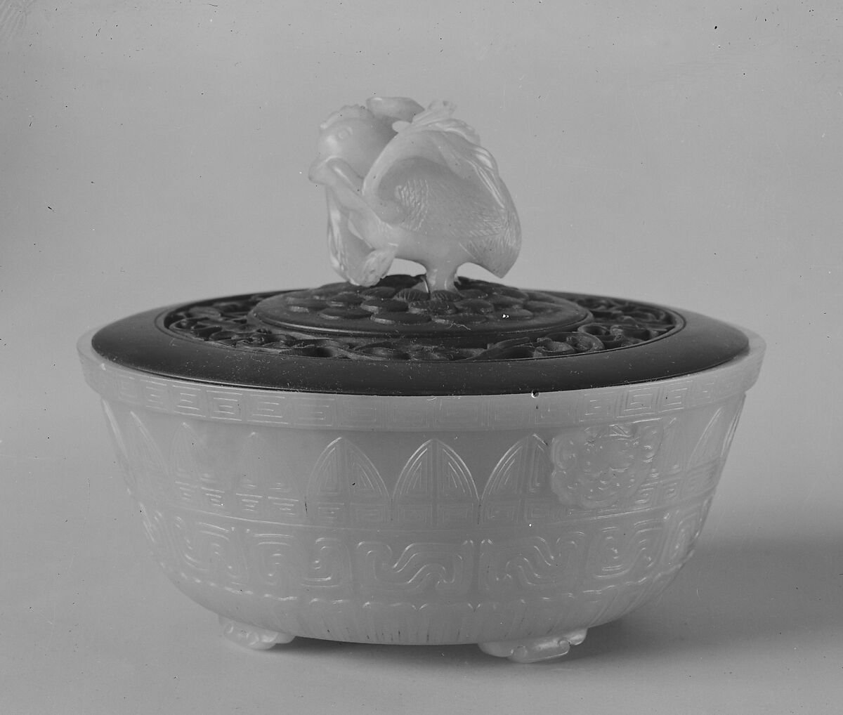 Bowl with archaic design, Jade (nephrite), China 