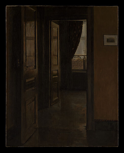 The Doors (Les Portes), Xavier Mellery (Belgian, Laeken 1845–1921 Laeken), Oil on canvas 