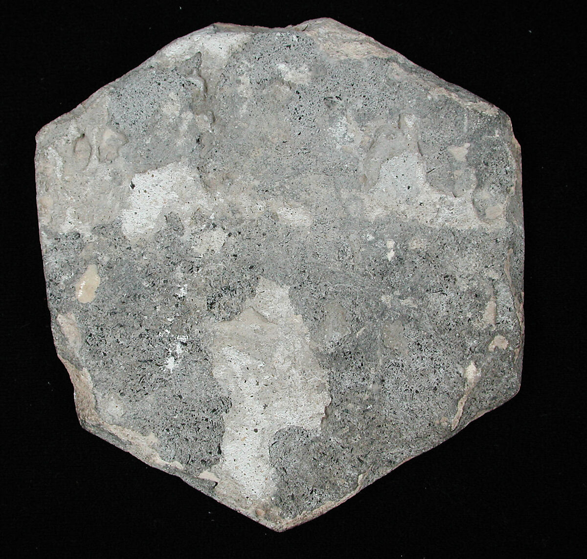 Hexagonal Tile, Composite body; underglaze painted