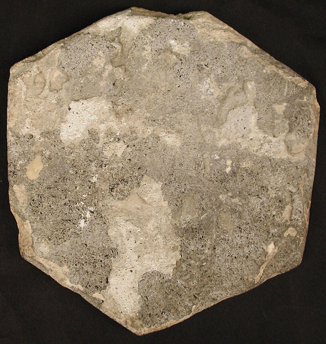 Hexagonal Tile, Composite body; underglaze painted