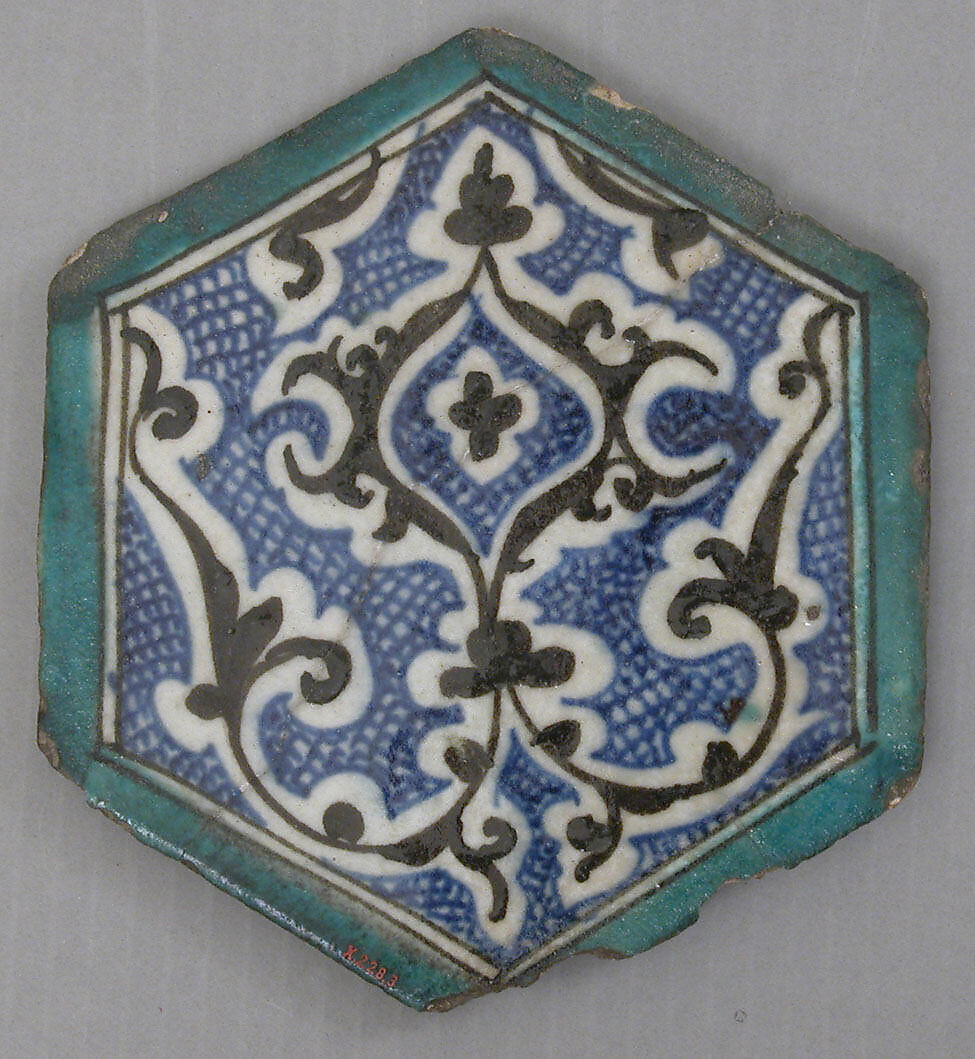 Hexagonal Tile, Composite body; glazed 