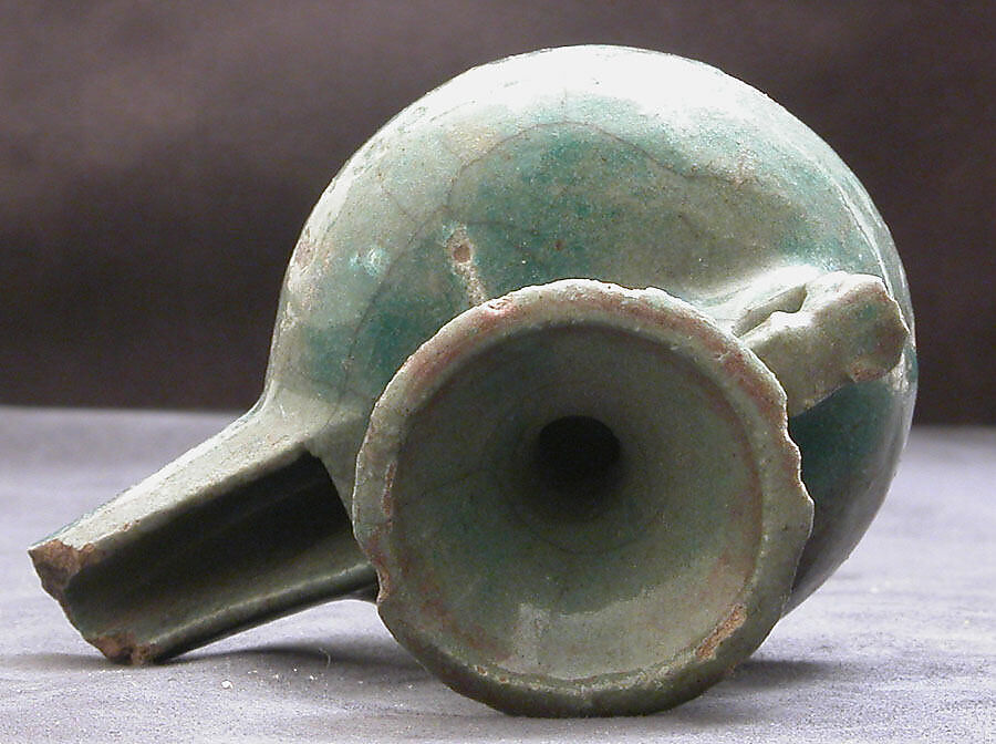 Lamp, Earthenware; glazed