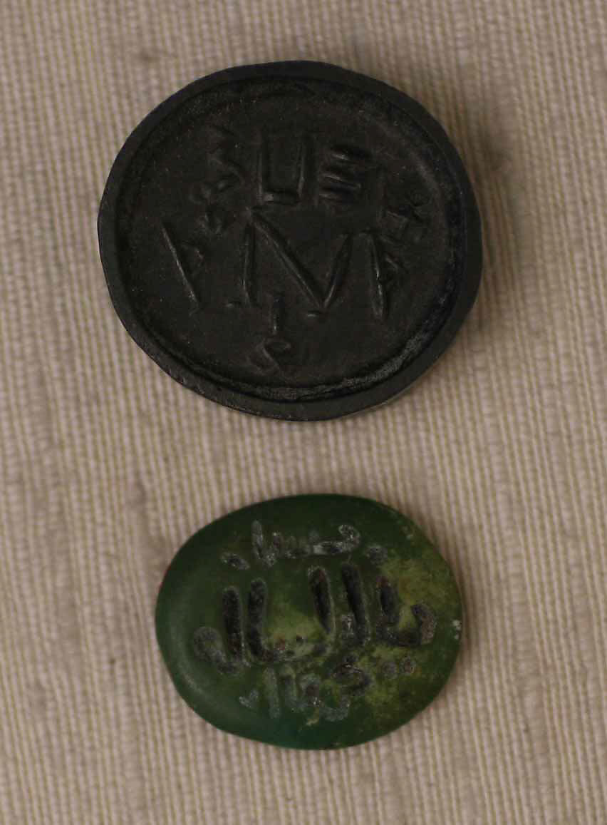 Seal, Possibly ivory; stained green 