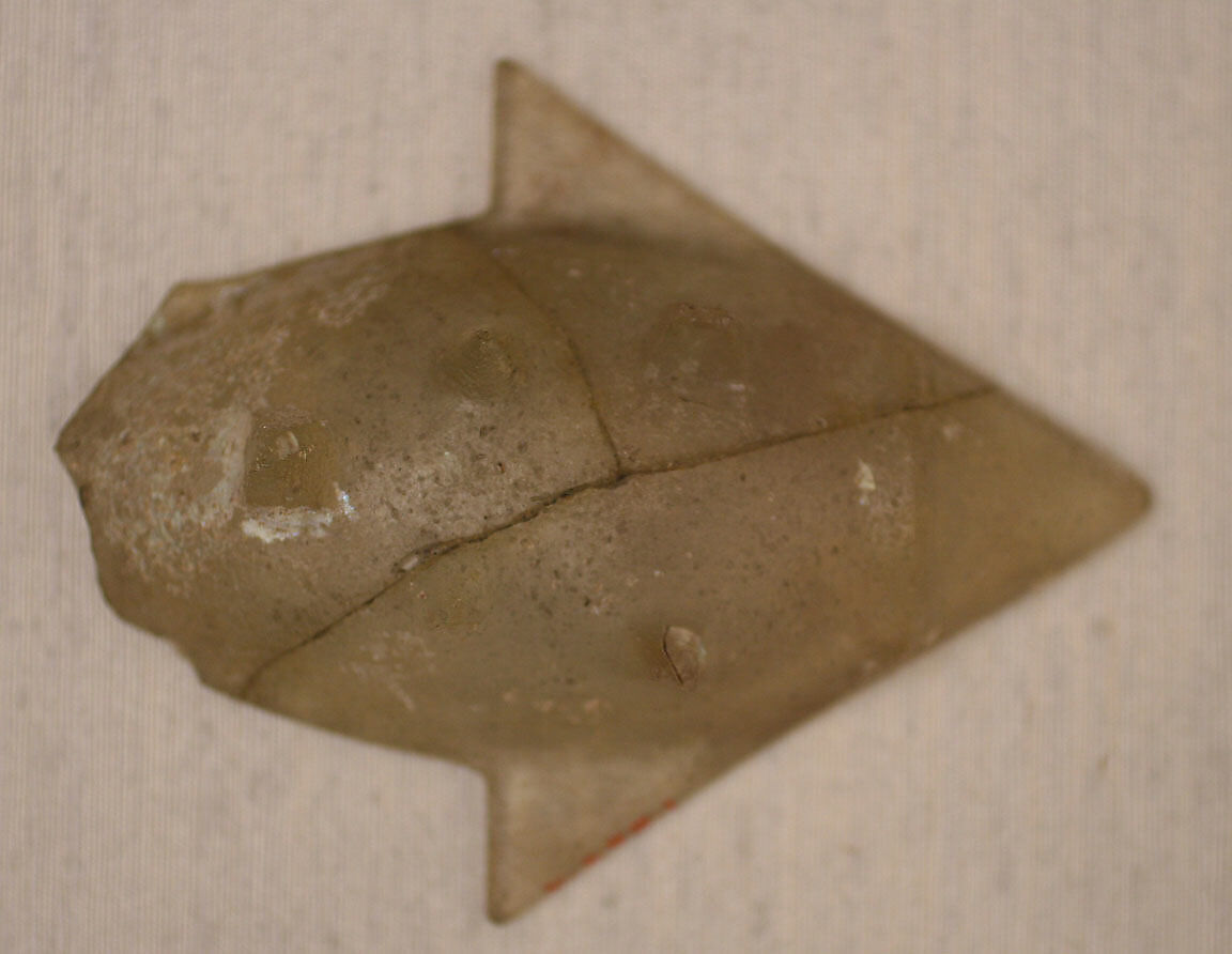 Fragment of a Dish, Glass; cut