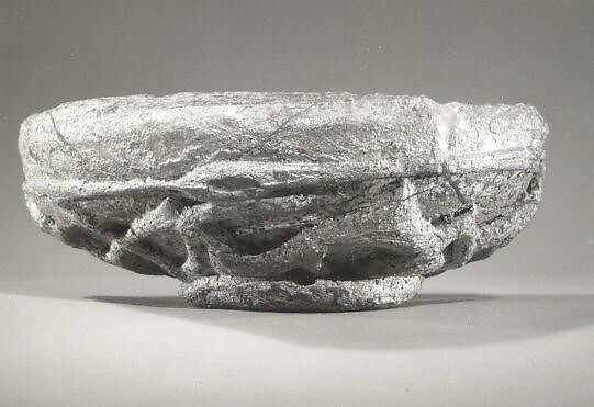 Bowl, Glass; blown, applied; tooled on the pontil